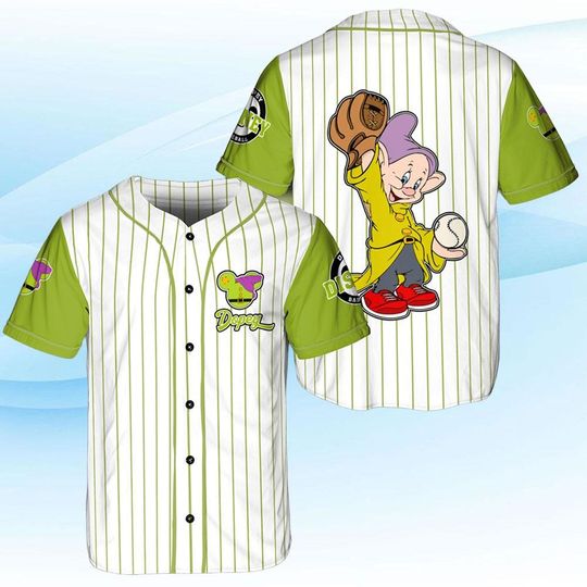 Discover Dopey Dwarf Baseball Jersey, Disneyland Family Matching shirt,  Cartoon Baseball Tee for Toddler Kid & Youth