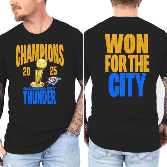Oklahoma City Thunder 2025 Champions Shirt, Thunder SGA Tee, OKC Basketball T-Shirt