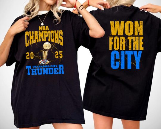 Comfort Colors Oklahoma Thunder T-Shirt, OKC Basketball Champions Tee, Oklahoma City Sports Fan Gift