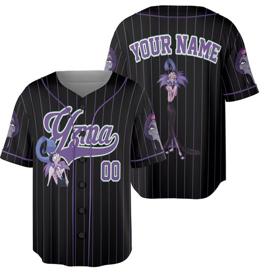 Custom Villains Halloween Collection Baseball, Personalized Maleficent Evil Queen Ursula Cruella Baseball Jersey for Halloween Family