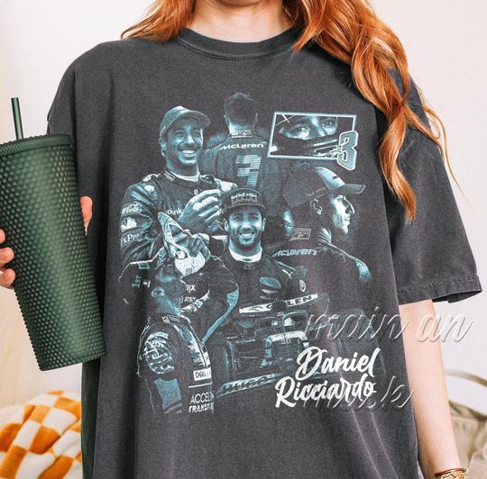 Daniel Ricciardo Shirt, Vintage Style Tee, Gift for Her/Him