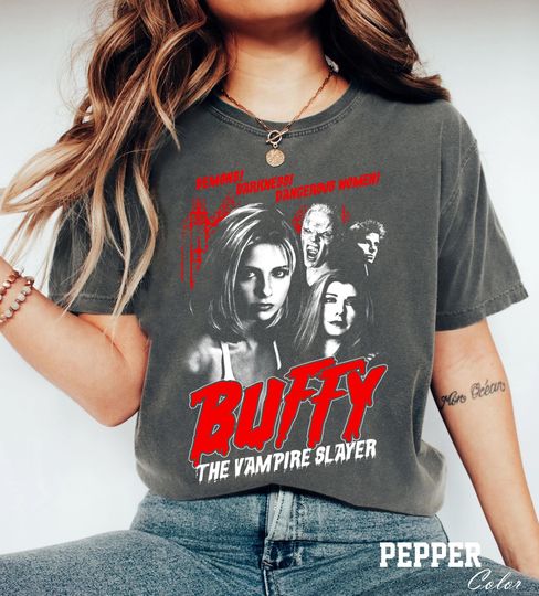 Buffy The Vampire Slayer Buffy Unisex Vintage T-Shirt, Most Of The Time Shirt, Vampire Slayer Shirt, Love The Vampire Slayer Shirt
