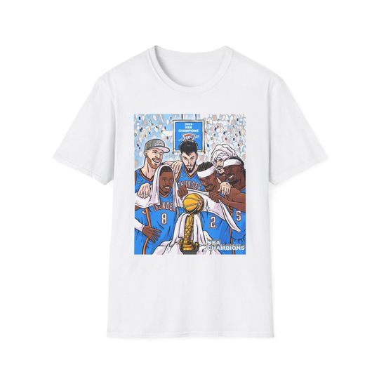 OKC Thunder 2025 NBA Champions T-Shirt | Basketball Fan Tee, Finals Victory Graphic