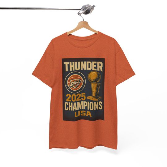 OKC Thunder 2025 Champions Vintage Tee, Basketball Fan Shirt, Limited Edition, Oklahoma City