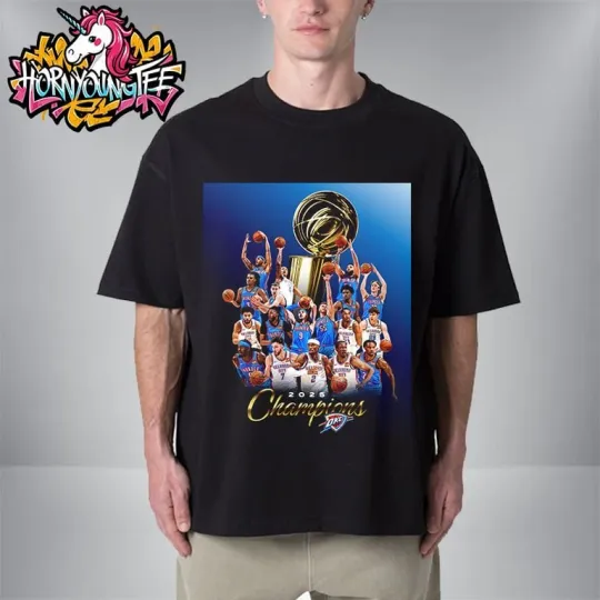 Congrats Champions 2025 OKC Thunder The Champion NBA Finals 2025 T-Shirt