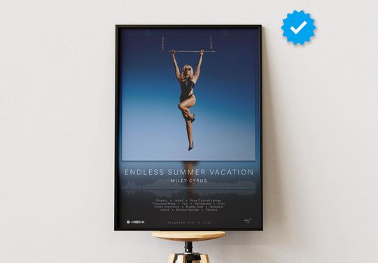 Miley Cyrus Poster | Endless Summer Vacation Poster | Album Poster Prints | Wall Decor Posters | Album Cover | Pop Music Poster
