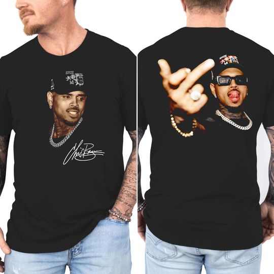 Chris Brown Vintage Middle Finger Vintage Shirt, Concert 2025 Shirt, Chris Brown Breezy Bowl XX Graphic Tee, Music Y2k TShirt