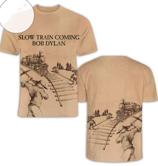 Bob Dylan Slow Train Coming Album Cover AOP 3D T-Shirt