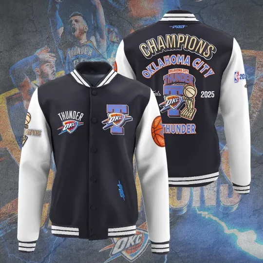 Discover OKC Thunder City Varsity Jacket