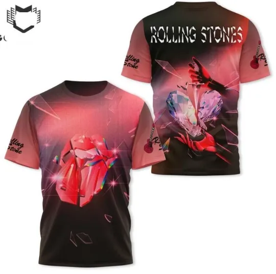 2024 The Rolling Stones Design 3D T-Shirt retro cute new new hot shirt