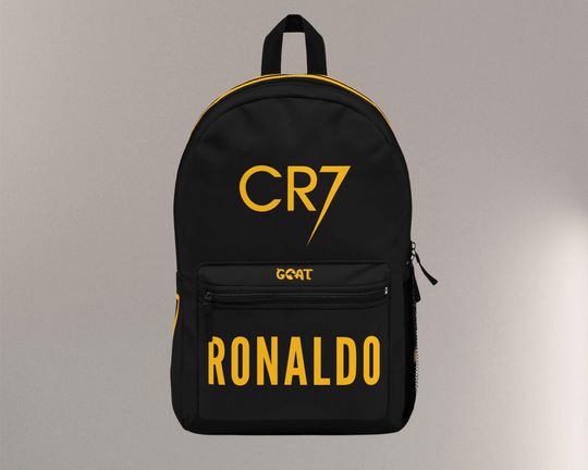 Cristiano Ronaldo CR7 Backpack - Portugal Soccer Fan Gift, Jersey #7 Inspired Bookbag