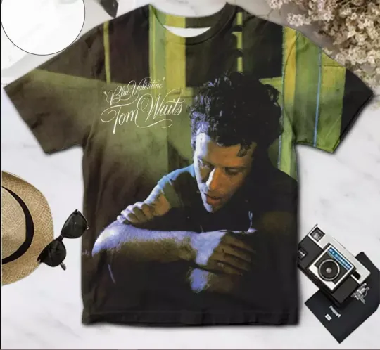 Tom Waits Blue Valentine Album Cover AOP 3D T-shirt-Polyester