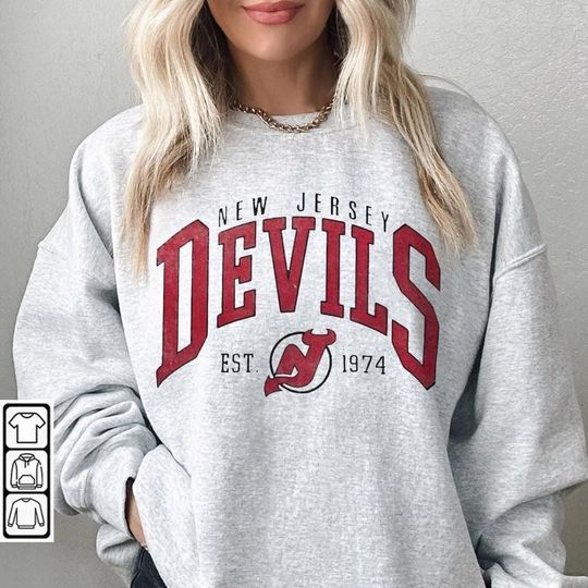 New Jersey Devils Vintage 90s Sweatshirt Unisex Crewneck