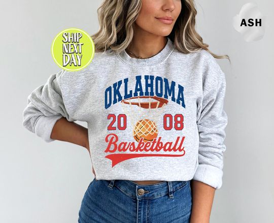 Oklahoma City Basketball Sweatshirt, Game Day Shirt, Basketball Mom Shirt, Oklahoma Basketball Sweater