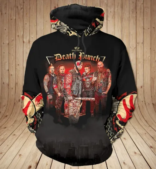 Five Finger Death Punch 3D All Over Print Aparel  Hoodie 3d - all printed