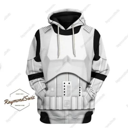 Halloween Stormtrooper Costume 3D HOODIE HALLOWEEN GIFT CHRISTMAS GIFT US SIZE