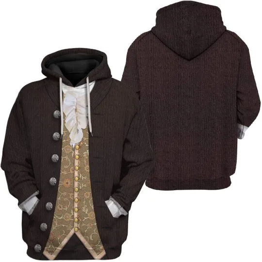 Historical shirt President James Monroe Costume 3d shirt Historical Hoodie