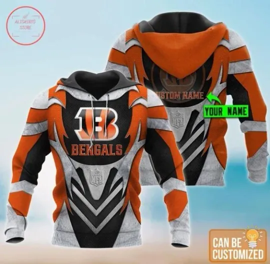 Bengals Team All Over Print 3D Hoodie