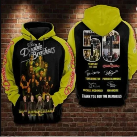Discover The Doobie Brothers 50Th Anniversary Men Hoodie 3D