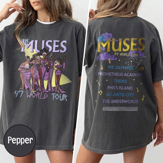 Comfort Color Hercules The Muses 97 World Tour T-Shirt, Disney Hercules Youth Shirt