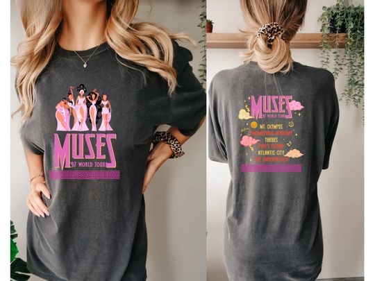Vintage Hercules Muses 97 World Tour T-Shirt, Comfort Colors Hercules Megara Movie Tee, 90s Party Shirt