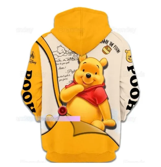 Pooh Bear 3D HOODIE HALLOWEEN GIFT CHRISTMAS GIFT BEST PRICE OVER PRINT US SIZE