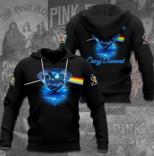 Pink Floyd Shine On You Crazy Diamond 3D Hoodie Unisex All Size