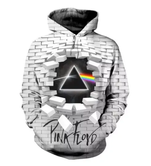 Pink Floyd The Dark Side of the Moon Rock Band All Over Print Hoodie 3D XS-6XL