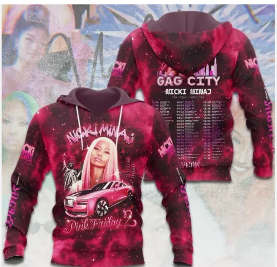 HOT New Nicki Minaj 3D Hoodie Stylish Hoodie 3d - all printed, hot 2025