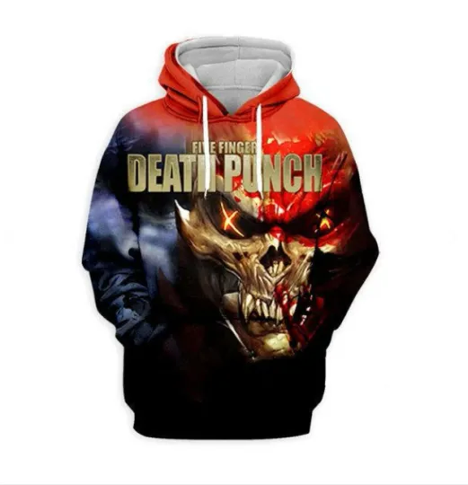 Five Finger Death Punch 3D Hoodie All Hoodie 3d - all printed, hot 2025