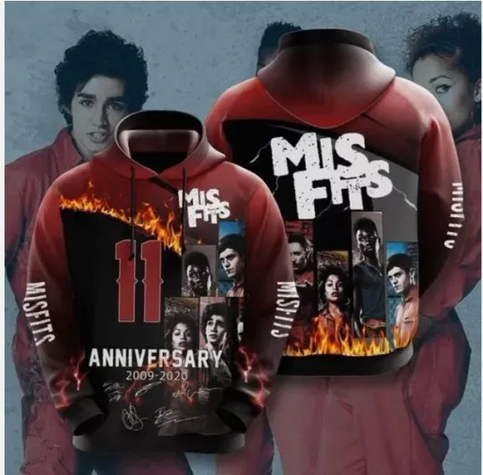 Misfits No1255 Custom Hoodie 3D Hoodie 3d - all printed