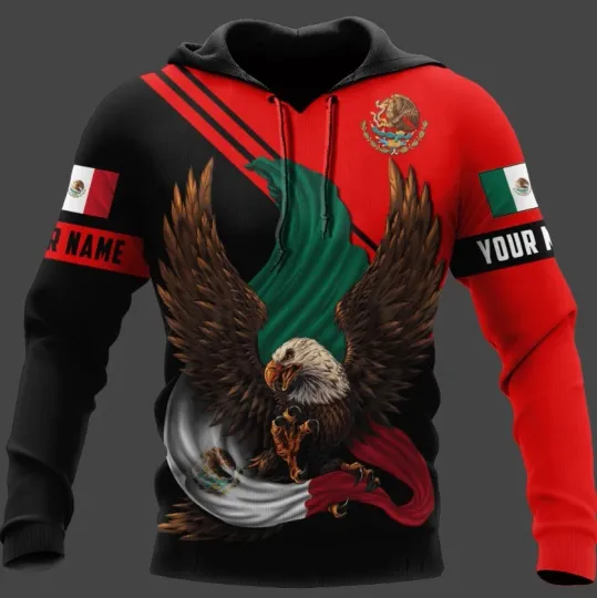 Personalized Mexican Hoodie 3D All Over Printed Shirts  For Men and Women