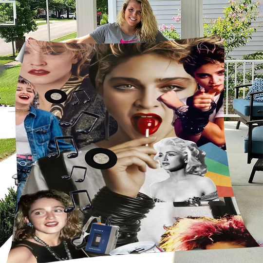 Madonna Fleece Blanket | Gift For Fan