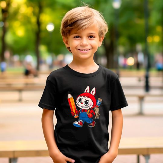Spider Monster Kids T-Shirt, Back to School Cute Tee