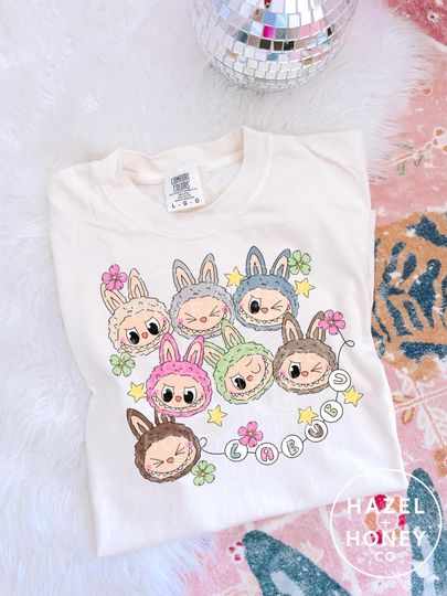 Labubu Cute Kawaii Monster Tee - Summer Trendy Graphic T-Shirt for Girls