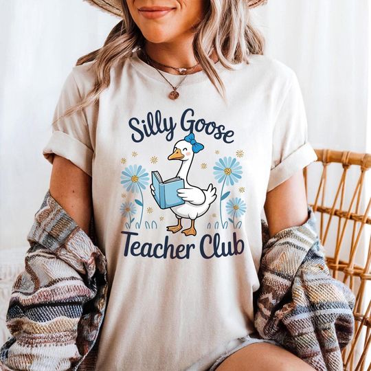 Teacher Club Goose Shirt, Cute Teacher Back to School Shirt, Teacher Appreciation Gift