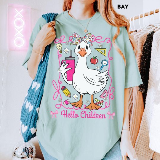 Comfort Colors Silly Goose Teacher Club T-Shirt Cute Back to School Tee