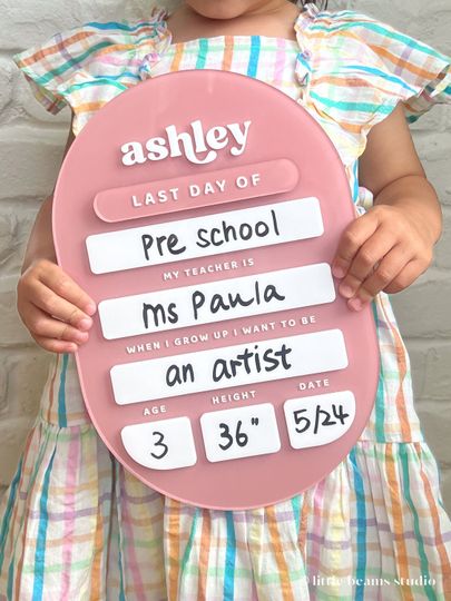 First Day of School Sign|Back to School Sign|Personalized School Sign|Kindergarten First Day of School Sign|First and Last Day School Sign