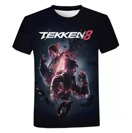 Fighting New Game Tekken 8 3D Printed T Shirt For Men Clothes Harajuku Streetwea