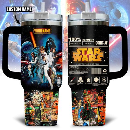 Star Wars 40 oz Tumbler, Darth Vader Tumbler With Straw, Galaxy's Edge Apparel, Revenge of The Sith 20th Anniversary Stainless Tumbler