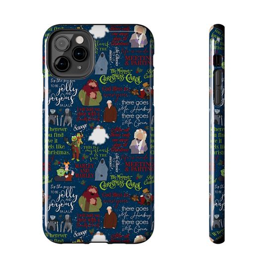 Muppets Christmas Carol Kermit Piggy iPhone Case Inspired by Scrooge Movie