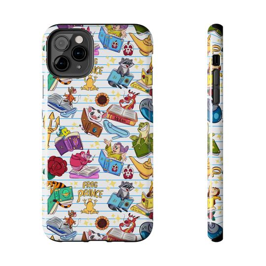 Books School Inspired Phone Case Gift Inspired Fan Art Movie Disneyland Magic Kingdom World Iphone Mushu Jack Pua Dopey Flounder