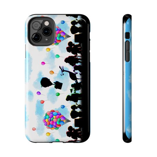 Pixar Up Ride Phone Case Disneyland World Kingdom Gift Inspired Fan Art Movie Carl Russel Dug Ellie Adventure is out there grape soda