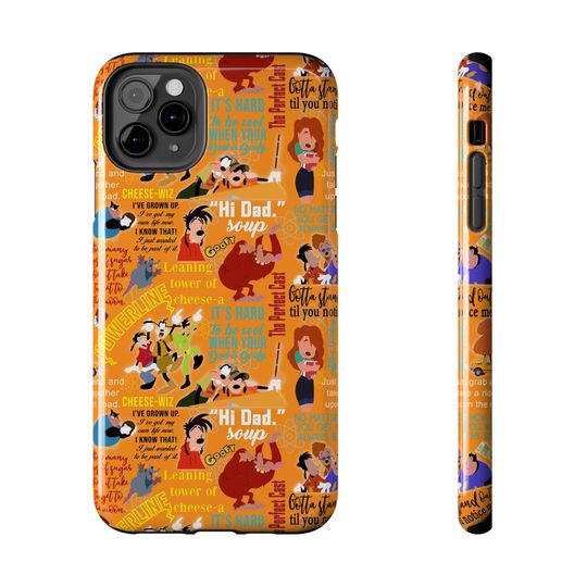 i2i Goofy Movie Disneyland Phone Case Gift Inspired Fan Art Movie Disneyland Parks Kingdom World Goofy Ride Powerline Max Roxanne