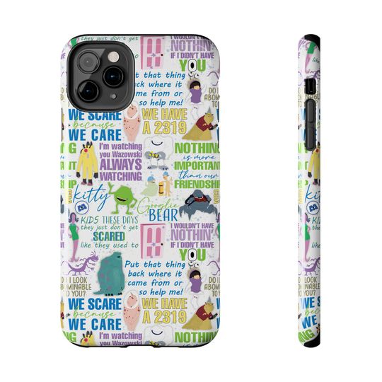 Monsters Inc Phone Case Gift Inspired Fan Art Disneyland Parks Gift Magic Kingdom World Ride Iphone Sulley Mike Wazowski