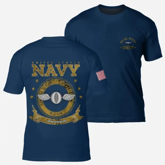 Aviation electrician’s mate Custom Name US Navy AOP Shirt 3D T-Shirt