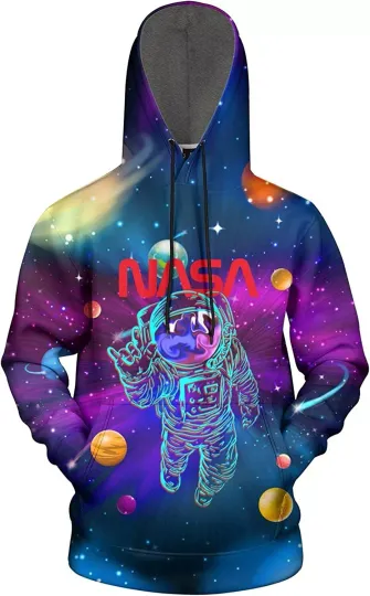 Unisex Galaxy Nasa 3D Hoodies Mens Graphic Sweatshirt