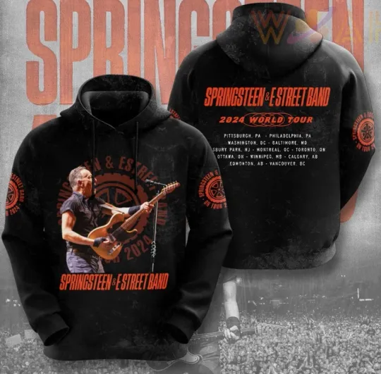 Bruce Springsteen 3D hoodie HOt design new new shirt for fan