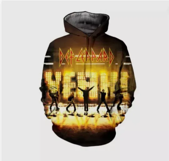 Def Leppard 3D All Over Print Hoodie
