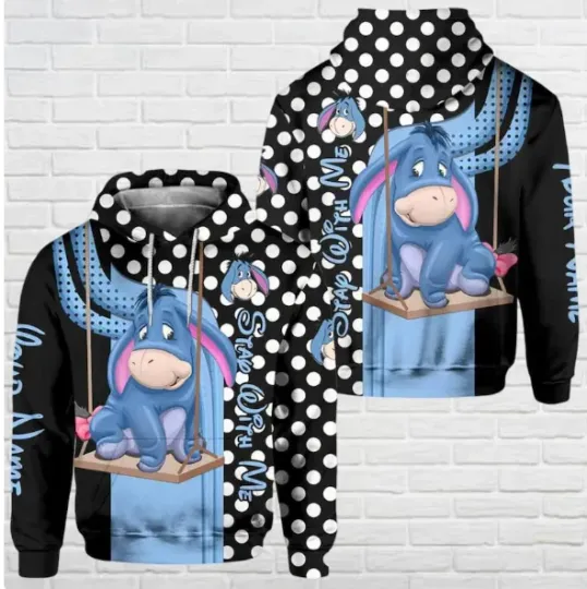 Custom Eeyore 3D HOODIE HALLOWEEN GIFT CHRISTMAS GIFT